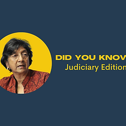 Did You Know? – Judiciary Edition