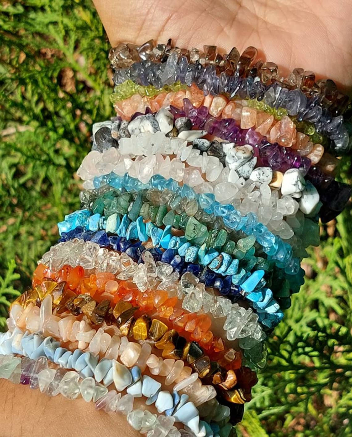 Healing Crystal Chip Bracelet