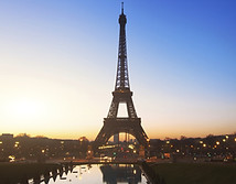 Eiffel Tower at sunset