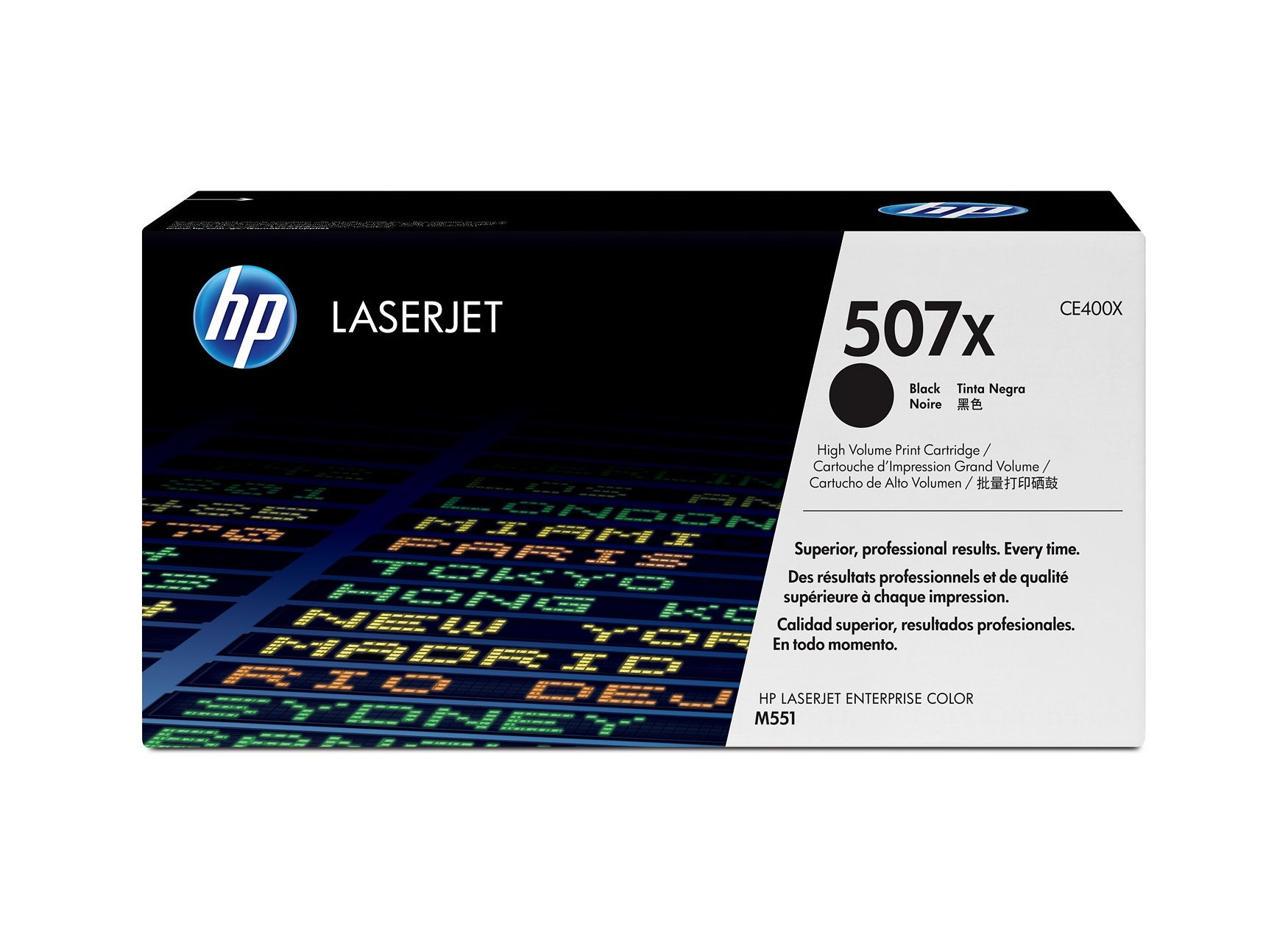 HP 507X Toner Cartridge 11k (CE400X) - Black
