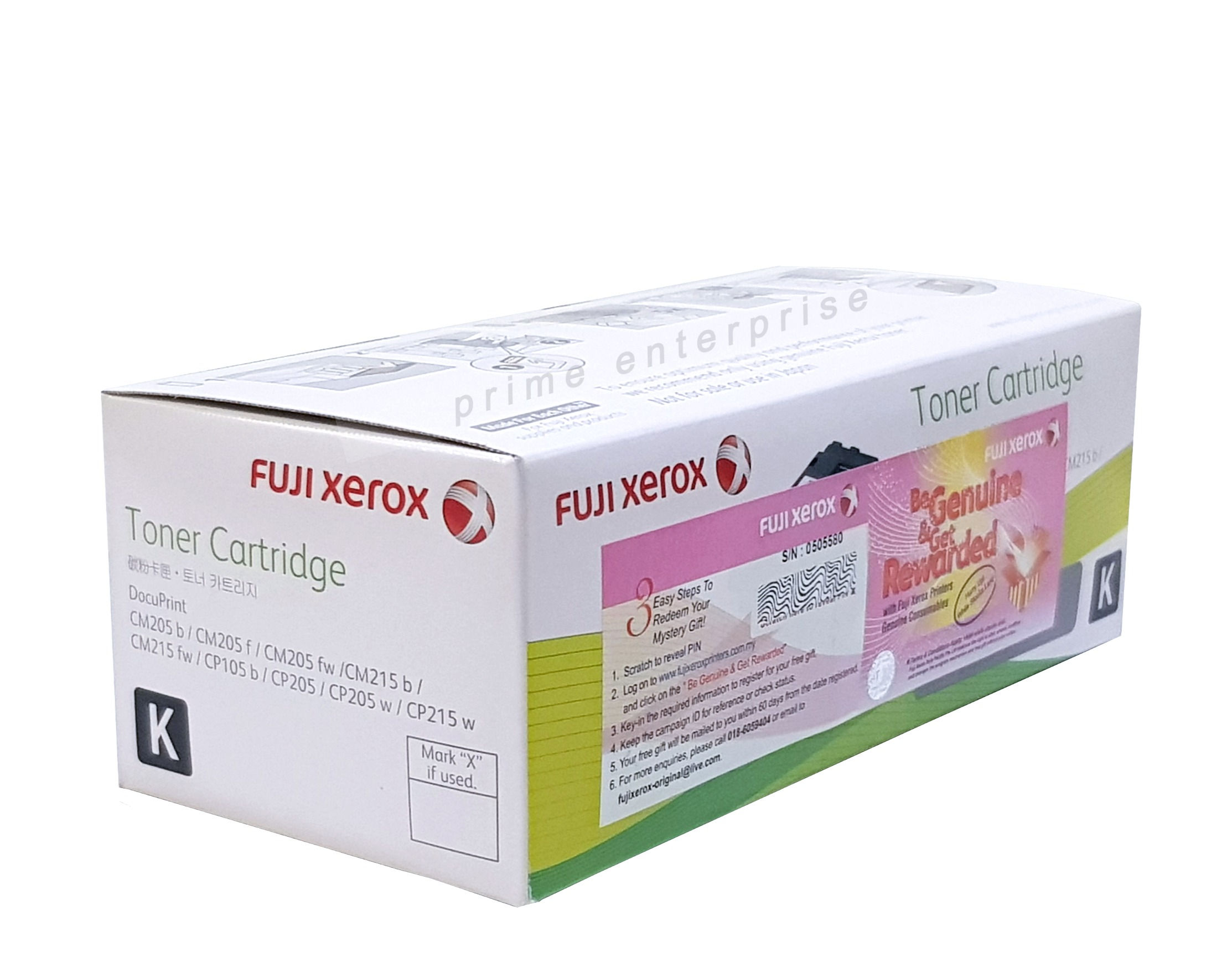 Fuji Xerox CM205/215/CP205/215  Toner Cartridge (201591) Black
