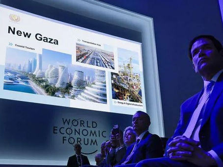US ‘New Gaza’ plan showing skyscrapers and redevelopment zones along the Mediterranean coast