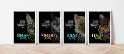 Cats (Quadriptych)