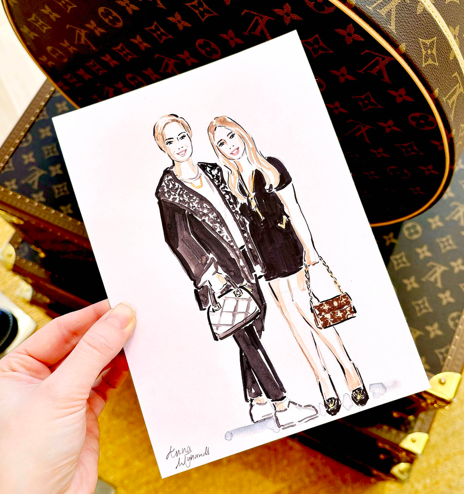 Live illustration for Louis Vuitton in Amsterdam