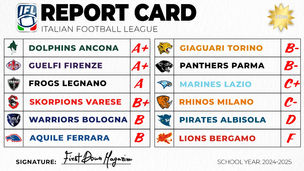 Italian Football League - Report Card