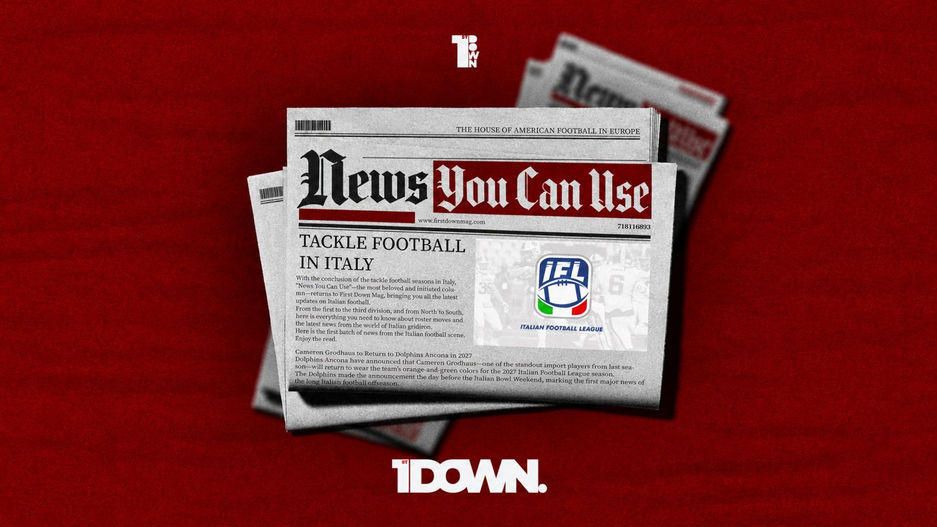 Italian Football League News You Can Use #1