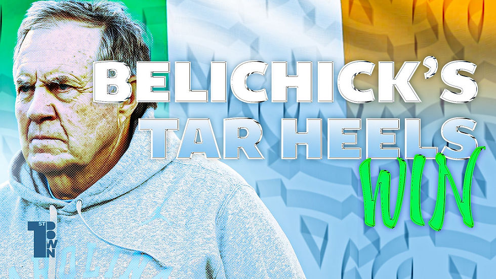 BELICHICK’S TAR HEELS WIN THE AER LINGUS COLLEGE FOOTBALL CLASSIC