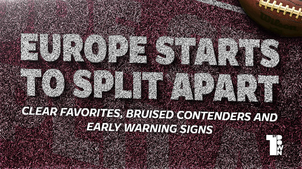 Europe Starts to Split Apart: Clear Favorites, Bruised Contenders and Early Warning Signs