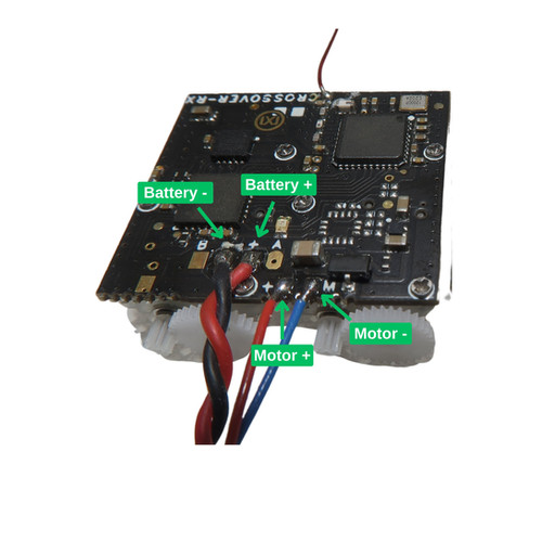 Crossover-RX MXL-RX62H-D+ 5-Channel Micro Receiver With 5A ESC & Telemetry For DSMX/DSM2