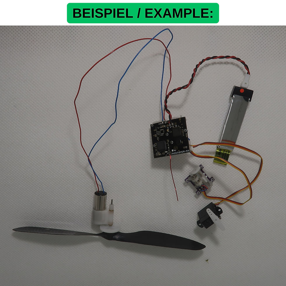 Miniatura: Micro MXL-RX62H Empfänger 4-Kanäle, Mini Empfänger Slow Flyer, 3,7g Receiver Slowflyer, 4 Kanal Receiver Slow Flyer Modellflu