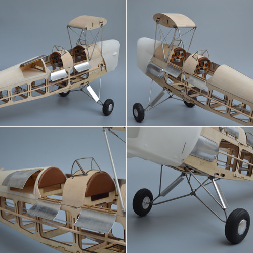 模型飛行機DH82 Tiger Moth & DHC-2BEAVER DH.82 Tiger Moth wooden kit, 1500 mm wingspan, 1:6 scale