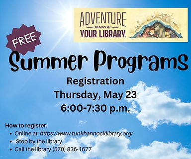 Adult Community Activites | PA | Tunkhannock Public Library
