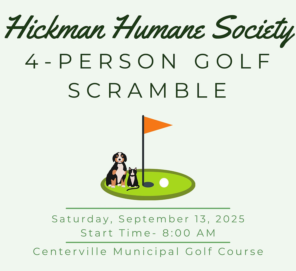 HHS 4-Person Golf Scramble | Saturday, September 13, 2025 | Centerville Municipal Golf Course