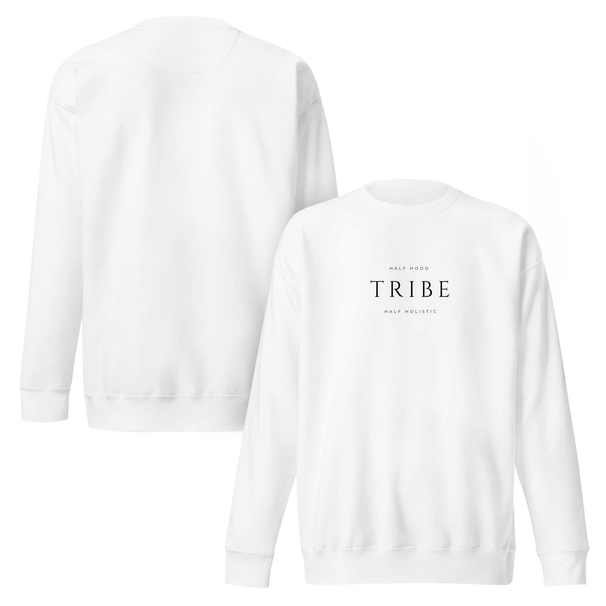 "Tribe" Crewneck (White)