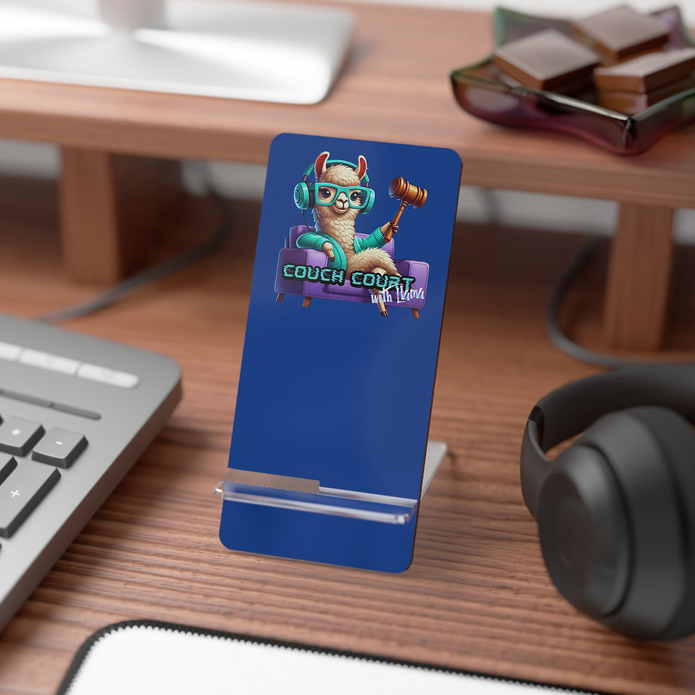 Thumbnail: Couch Court with Llama Smartphone Display Stand - Dark Blue