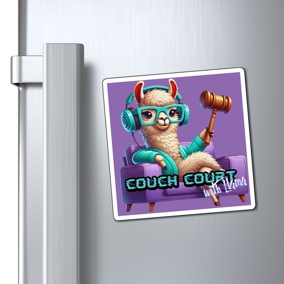 Thumbnail: Couch Court with Llama Magnet (Light Purple)