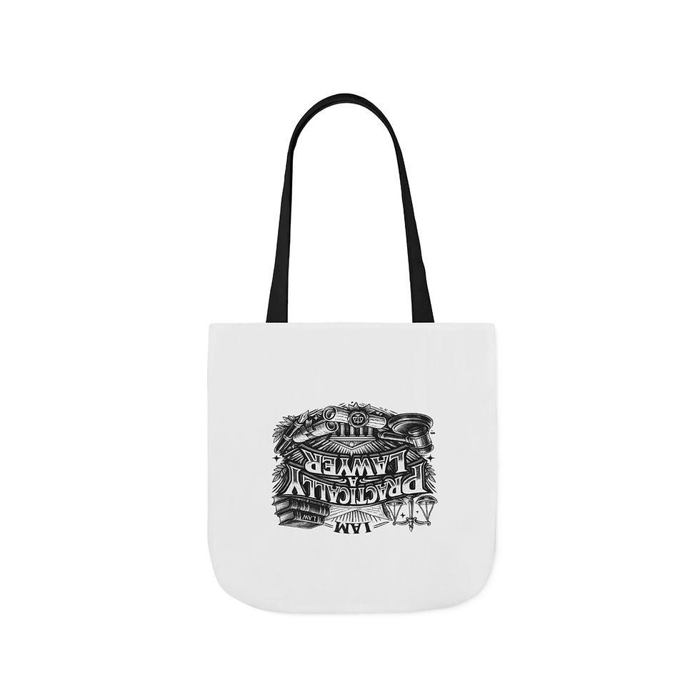 Thumbnail: “I Am Practically a Lawyer” tote