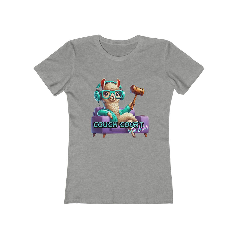 Thumbnail: Couch Court with Llama – Slim-Fit Women’s Tee