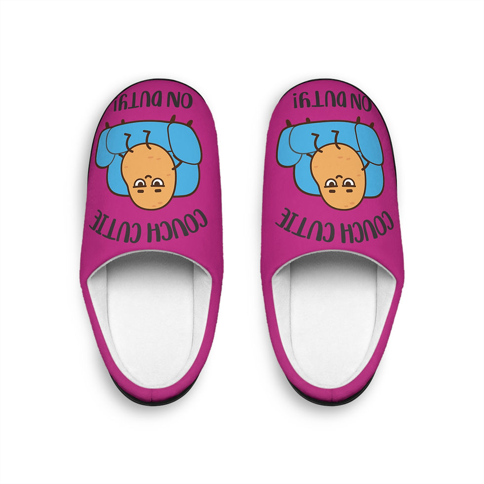 Couch Cutie Woman's Indoor Slippers (Magenta)