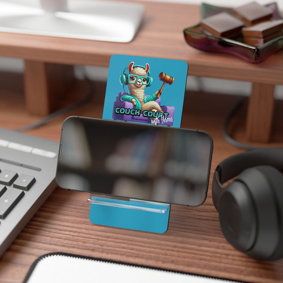 Thumbnail: Couch Court with Llama Smartphone Display Stand - Teal