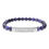 Thumbnail: Llamazing Good Vibes Only Natural Stone Stretch Bar Bracelet 
