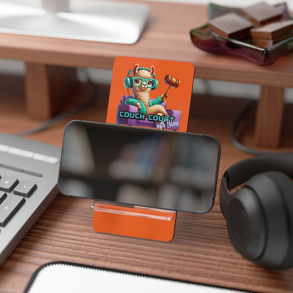 Thumbnail: Couch Court with Llama Smartphone Display Stand - Deep Orange