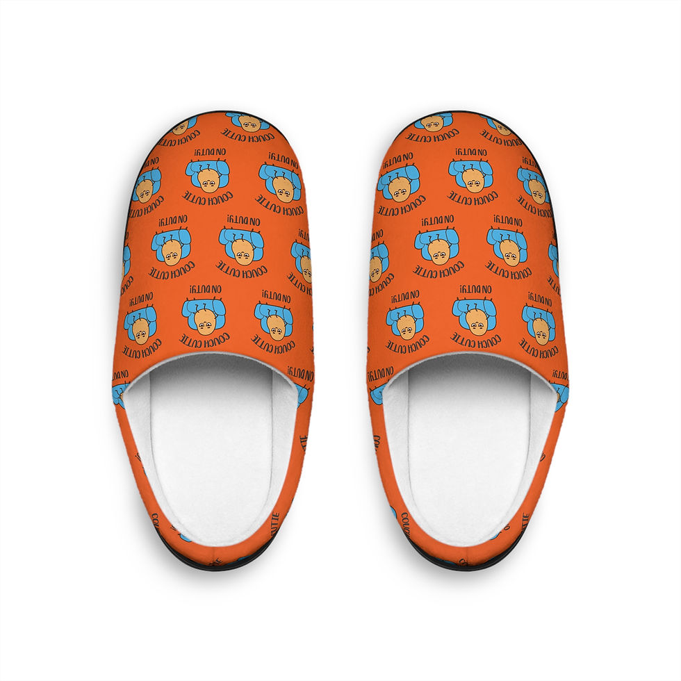 Couch Cutie Women's Indoor Slippers (Dark Orange)