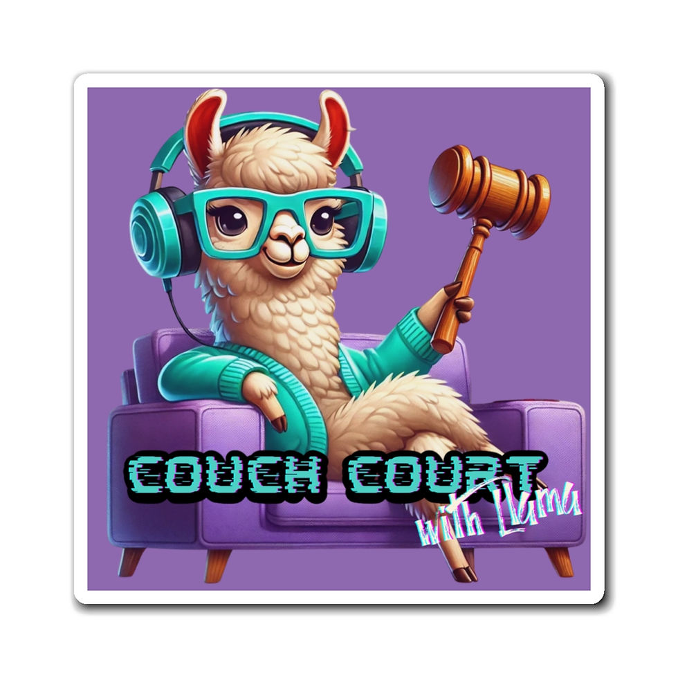 Thumbnail: Couch Court with Llama Magnet (Light Purple)