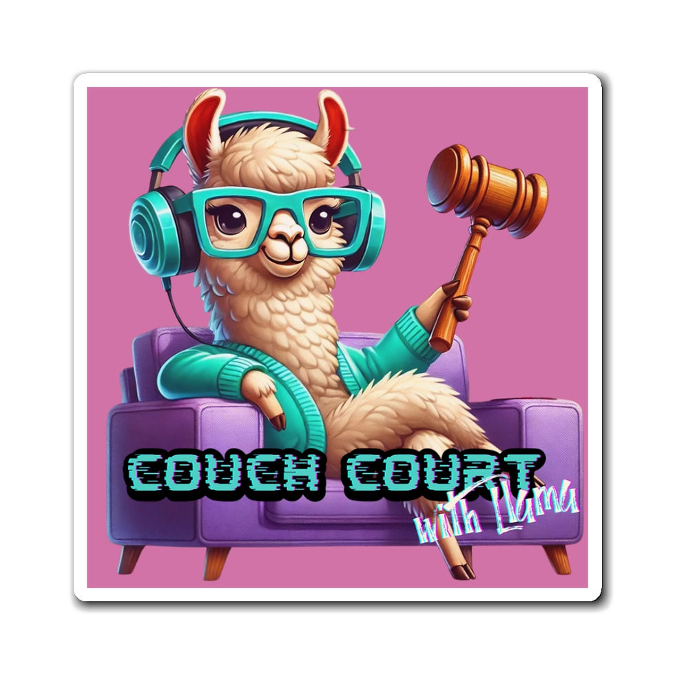 Couch Court with Llama Magnet (Pink)