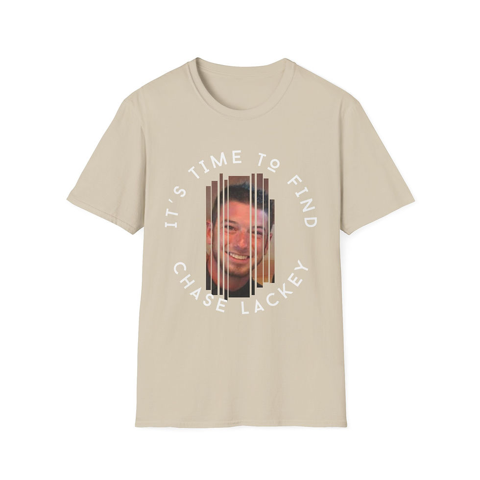 Thumbnail: The Disappearance of Chase Lackey Awareness T-Shirt