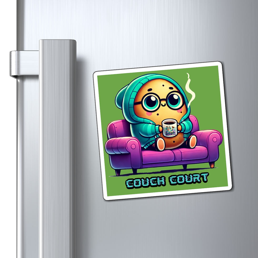 Thumbnail: Couch Potato Magnet (Light Green)