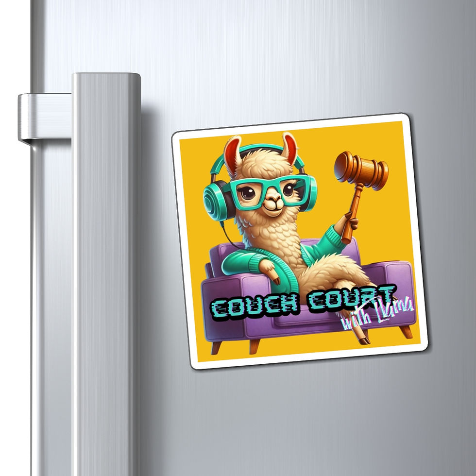 Thumbnail: Couch Court with Llama Magnet (Yellow)