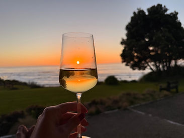 Wine Overlooking The Tasman Sea From Breakers Boutique Accommodation