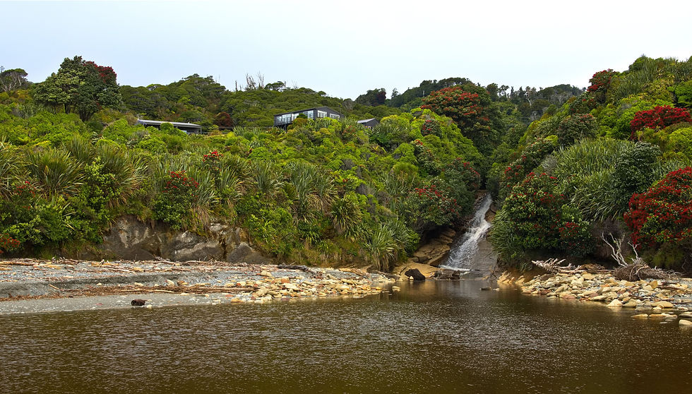 Nine Mile creek waterfall with views to Breakers Boutique Accommodation