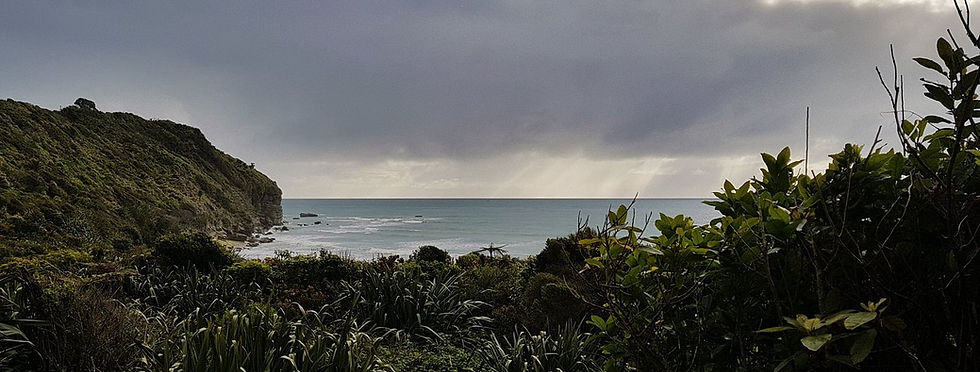 Beachfront views from Breakers Boutique Accommodation overlooking the Tasman Sea
