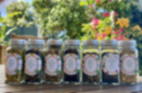 Saban Bush Teas in Glass Jars