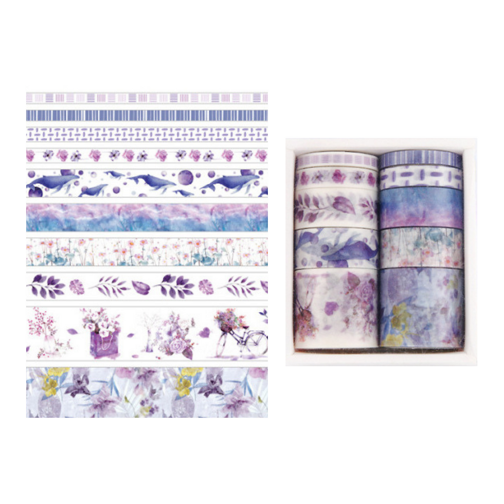 Miniatura: Kit Fitas Adesivas Washi Tape Flores