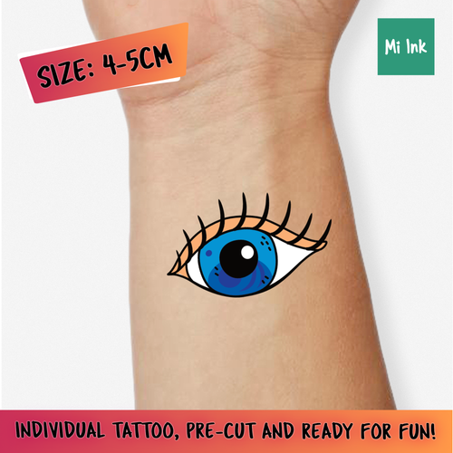 Eye Temporary Tattoo | Mi Ink Tattoos