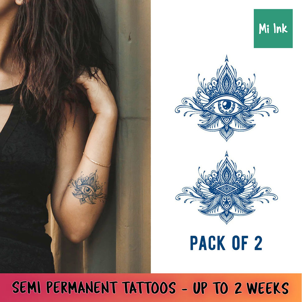 Semi permanent tattoos last up to 2 weeks!