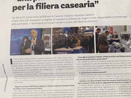 SIC 2026 – una piattaforma privilegiata per la filiera casearia