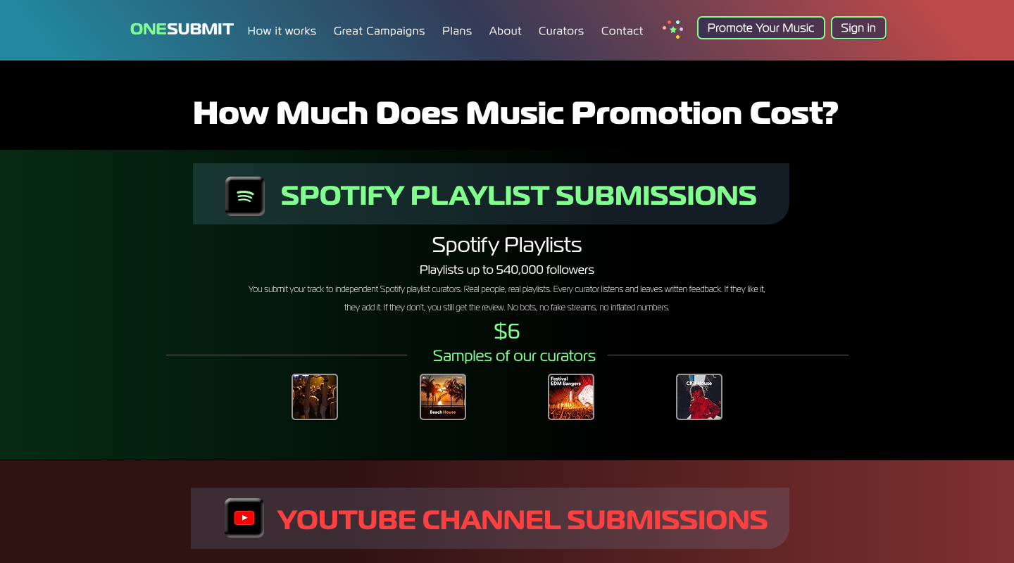 Is One Submit legit? Our 2026 review covers per-submission pricing, curator feedback, refund rules, multiple promotion channels, and limitations.