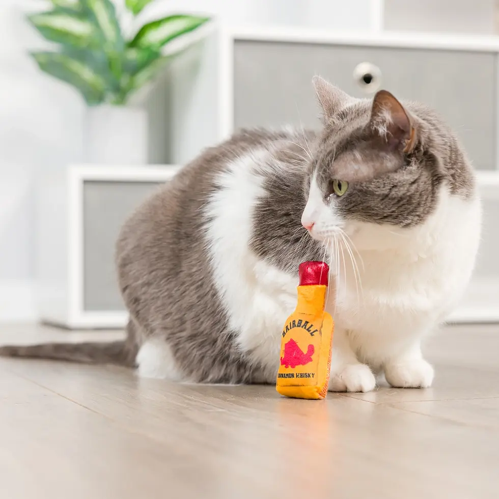 Thumbnail: Hairball Cinnamon Whisky Cat Toy