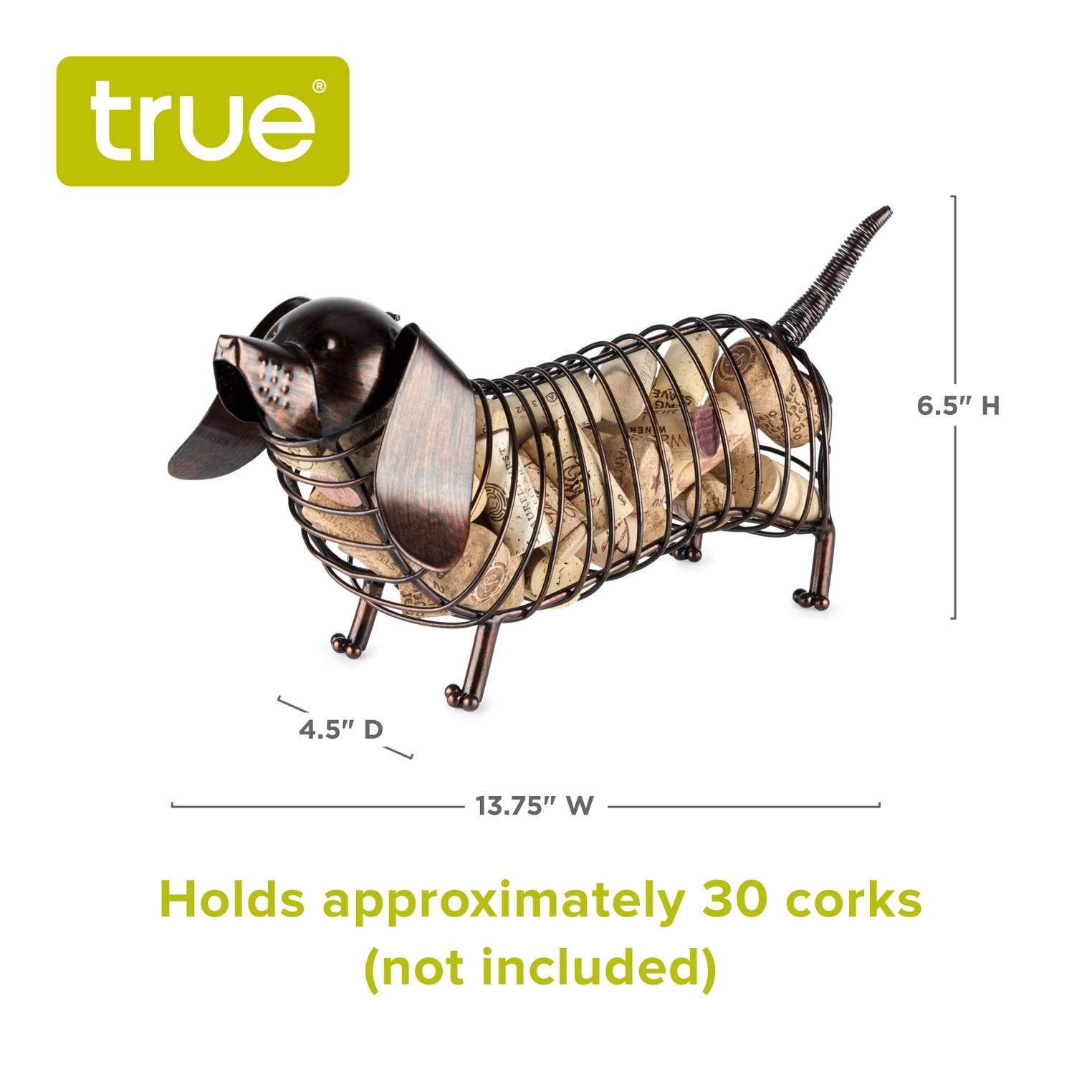 Thumbnail: Woof Dachshund Cork Holder By True