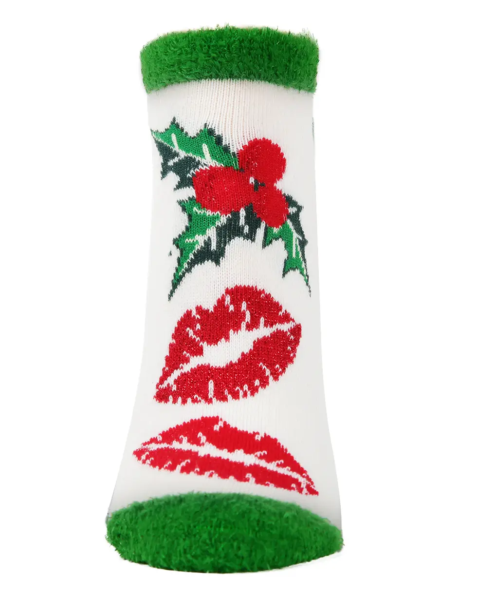 Thumbnail: Women's Mistletoe Low-Cut Non-Skid Socks