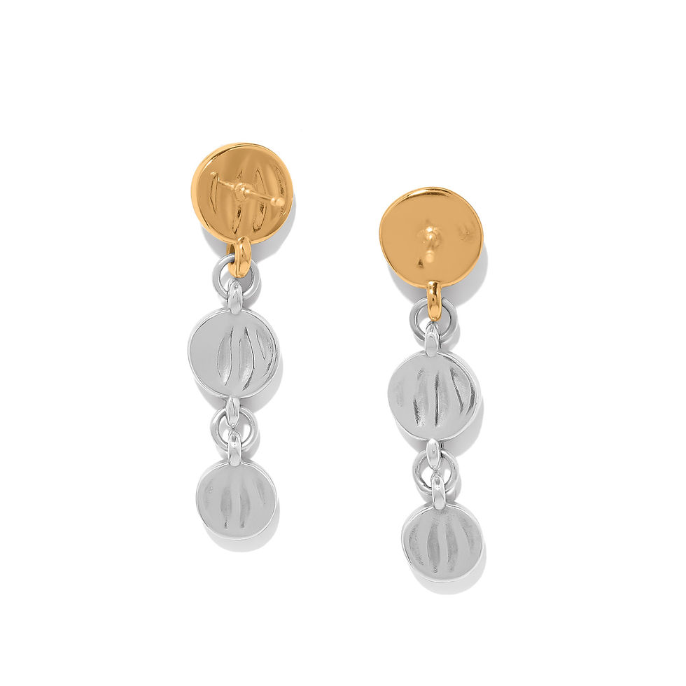 Thumbnail: Cascade Drops Trio Post Drop Earrings