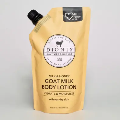 16.9oz Milk & Honey Goat Milk Body Lotion Refill Pouch