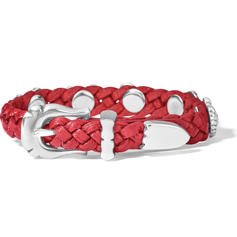 Thumbnail: Lipstick Roped Heart Braid Bandit Bracelet