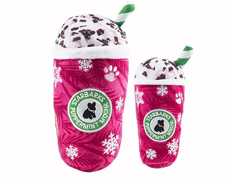 Starbarks Puppermint Mocha Plush Dog Toy