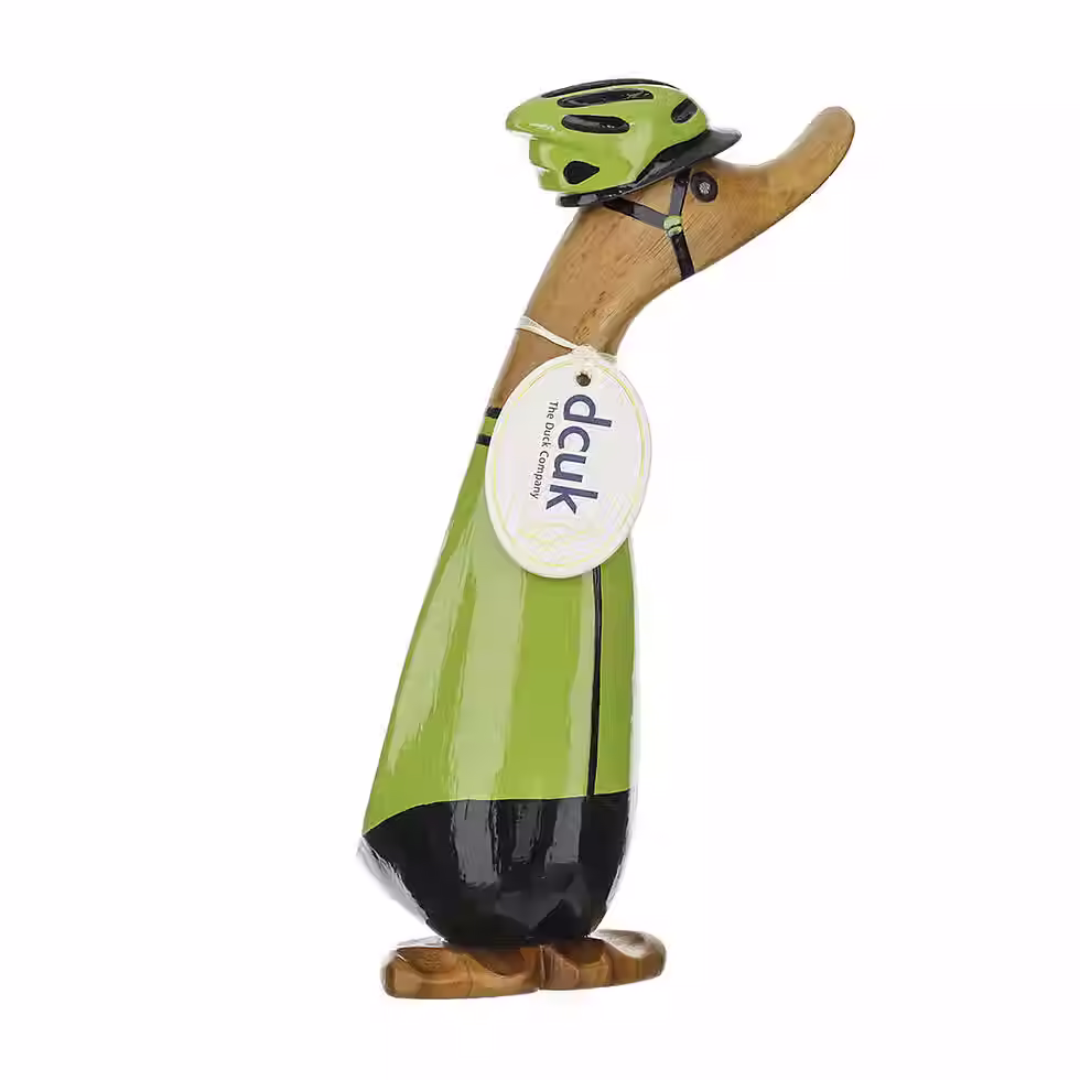 Green Cyclist Duckling