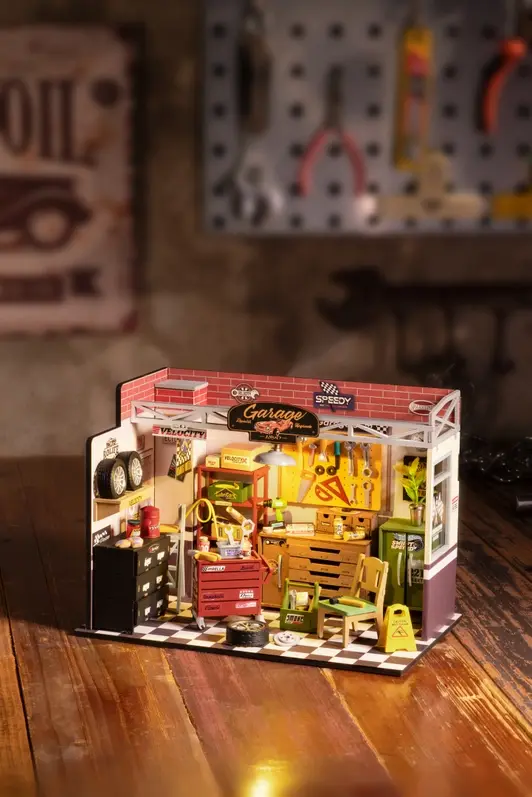 Thumbnail: Garage Workshop: Diy Miniature House Kit: